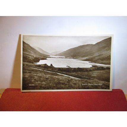 LOCHS DOINE & VOIL, STIRLING, SCOTLAND unused vintage postcard RP by Valentine =
