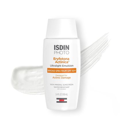 ISDIN Eryfotona Actinica Zinc Oxide and 100% Mineral Sunscreen Broad Spectrum SP