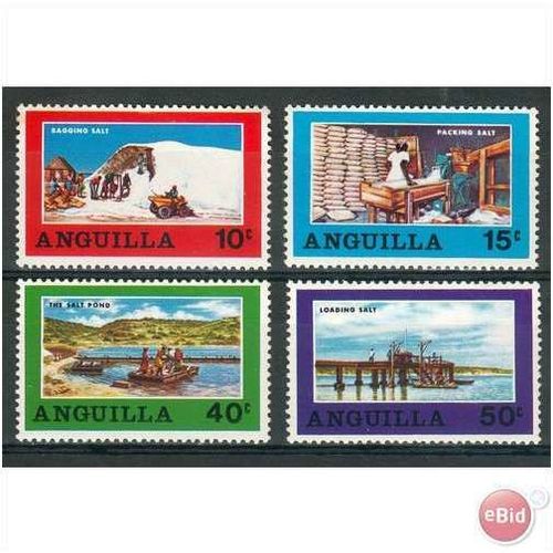 Anguilla stamps 1969 - SG 49-52 Anguillan Salt Industry