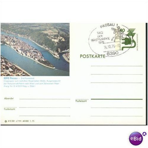 Germany postcard 1976 - 8390 Passau