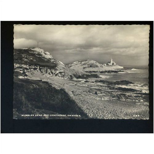 Wales SWANSEA Mumbles Head & Lighthouse Postcard (G.9A)