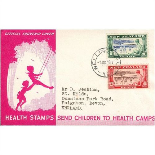 New Zealand Cover 1948 - SG 696-697 - Health Stamps