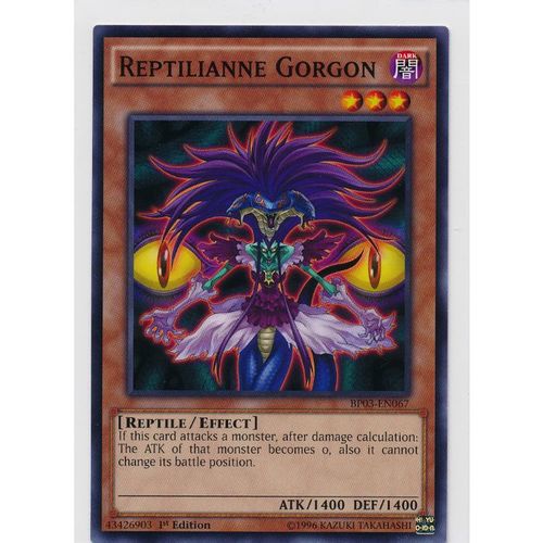 YuGiOh Monster League BP03-EN067 Reptilianne Gorgon 1st Edition