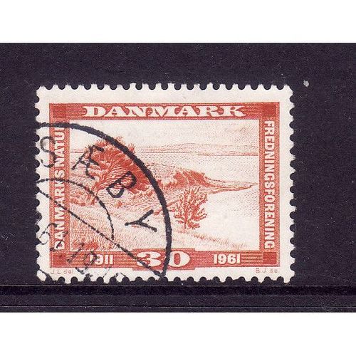 DENMARK 1961 SG 432 30 ORE RED COASTAL SCENE FINE USED