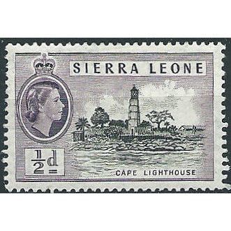 Sierra Leone 1956 SG210 1/2d Black & Deep Lilac Mounted Mint .. ..
