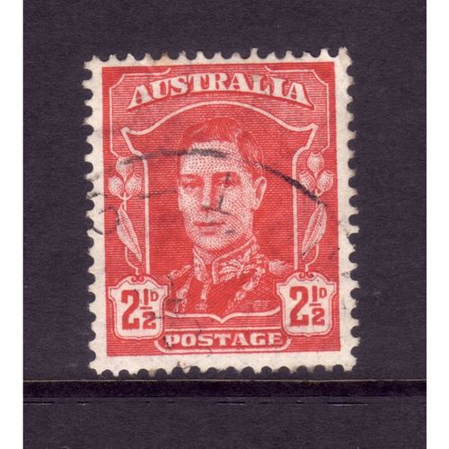 AUSTRALIA 1942 SG 206 2 1/2d SCARLET FINE USED#2