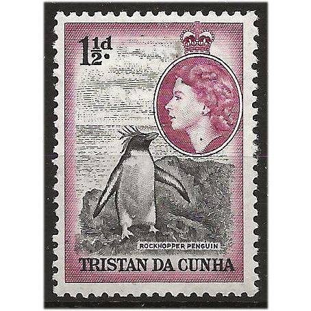 Tristan Da Cunha 1954 SG16 1 1/2d Black & Reddish Purple Mounted Mint . ..