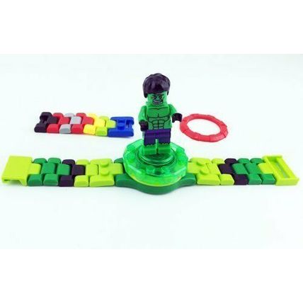 Marvel 360° Rotary Kid Building Block Self Assembly Children DIY Wrist Watch UK