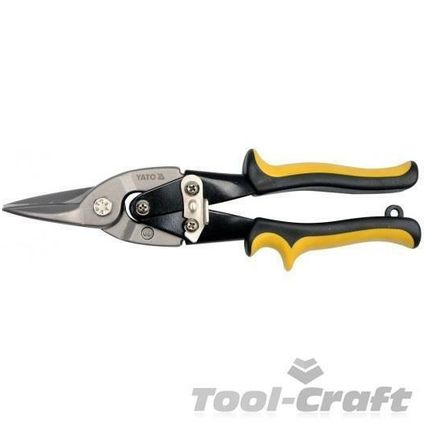 Yato professional heavy duty serrated edges tin snips straight cutting 250 mm