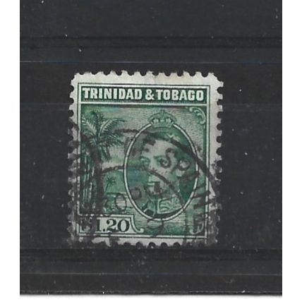Trinidad&Tobago.SG255 $1.20 King George VI (Green).Fine Used.Aug24h