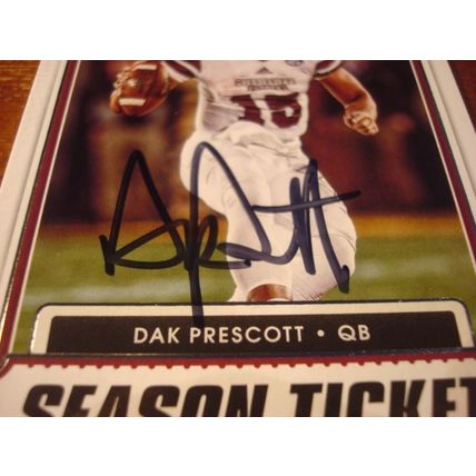 2021 Panini Contenders Autograph Card, w/COA, DAK PRESCOTT, Cowboys