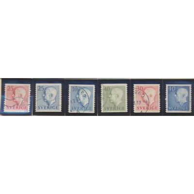Sweden Stamps Scott #418//458, Used, 12 Different