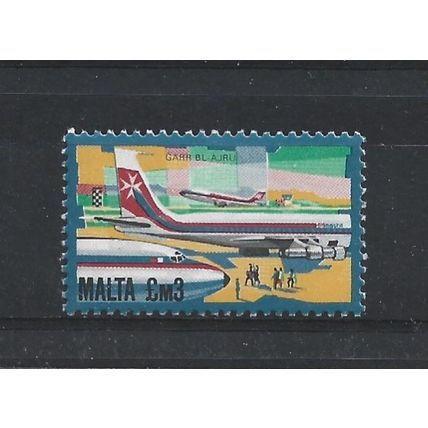 Malta.SG682 £3 Air Transport.Mounted Mint.May25