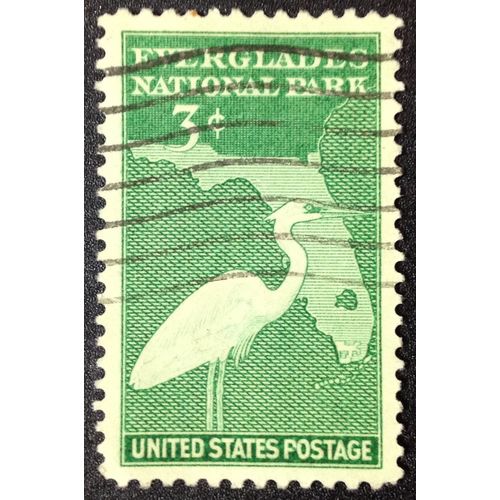 US Stamp #952 used: 1947 3c Everglades National Park [1]