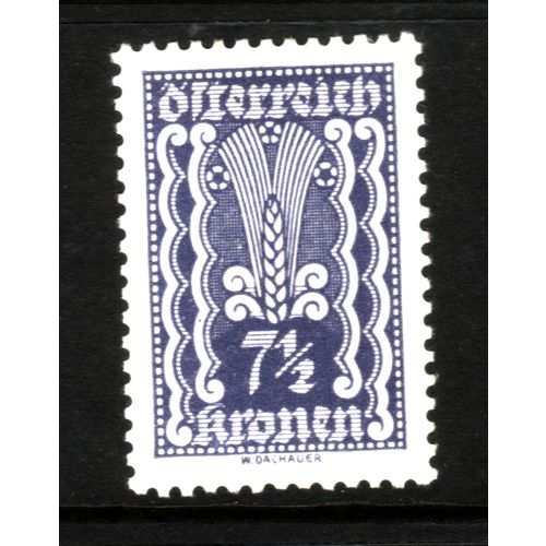 AUSTRIA 1922 SG 467 7 1/2K VIOLET M / MINT #5