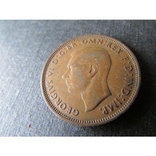 1944 GEORGE VI HALFPENNY - COIN -3 FREE POST. AA