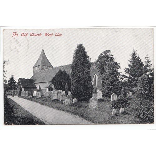 The Old Church West Liss Hampshire 1909 Inge's Series Postcard