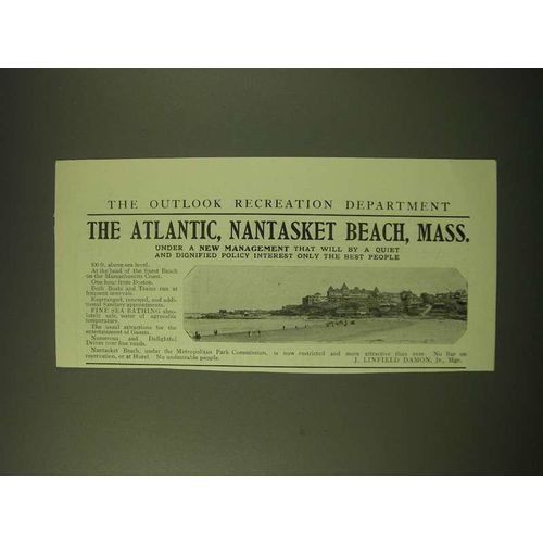 1902 The Atlantic Hotel Ad - Nantasket Beach