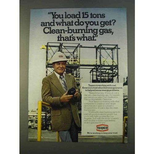 1979 Texaco Coal Ad - Clean-Burning Gas