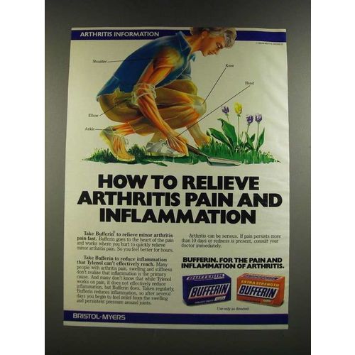 1986 Bufferin Medicine Ad - How to Relieve Arthritis Pain