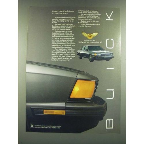 1986 Buick Century Ad - Head Into the Future, in this Century