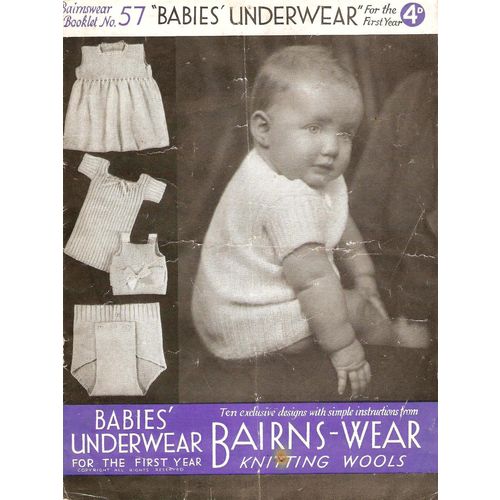 Bairnswear no 57 pattern for baby 1st year see my other listings