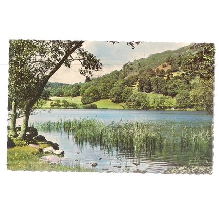 LOUGHRIGG TARN, WINDERMERE, Cumbria used postcard 1963 postmark =