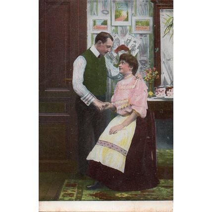 KVLB 12 Postcard Serie 1200 Middle Aged Couple