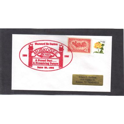 Event 1898-1998 Westward Ho Station Muskogee, OK. (Label/A) CV42915