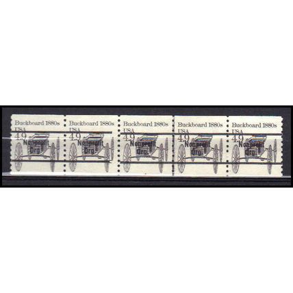 2124a 4.9c Buckboard Very Fine MNH Dry Gum PNC 4/5 Gap 1L AA0303