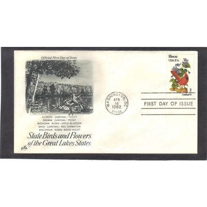 FDC Art Craft 1965 20c Cardinal (Cachet-U/A) CV00135