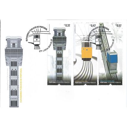 Portugal Mi 3515/20 FDC: Lifts and Cable Cars