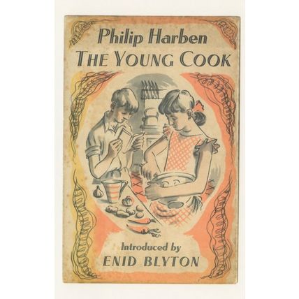 The Young Cook Philip Harben Enid Blyton Book Postcard