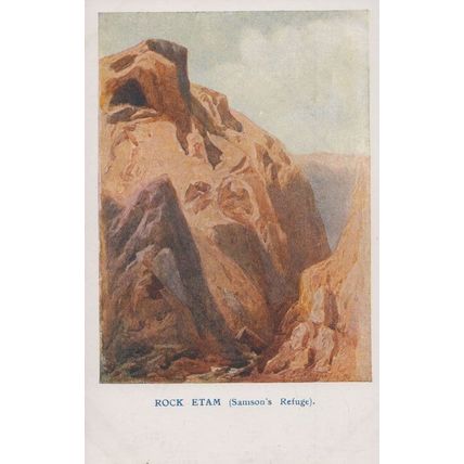 Rock Etam Samson Samsons Refuge Philistines Postcard