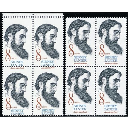 1446, Mint NH 8¢ Drastically Misperforated Error Block W/Normal .. Stuart Katz