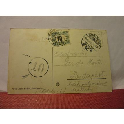 multiview, BUDAPEST, HUNGARY used vintage postcard 1925 pm /