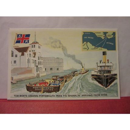 SOUTHERN RAILWAY SHIPPING Portsmouth Cards of Style collectors postcard no D53 =