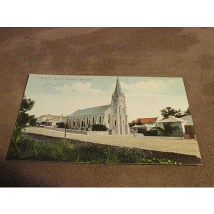 Early Postcard - A.M.E Church, Hamilton - Bermuda