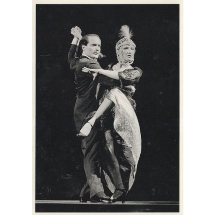 Maria & Carlos Rivarola Italian Ballroom Argentina Tango Dancer Postcard