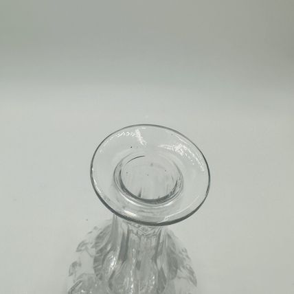 Block Decanter Crystal Hand Blown Cut Wine Olympic Stopper Poland 12in