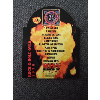 KISS - ALIVE! - NECA 2001 - Single Chase Card KISS GOLD ALBUM A6