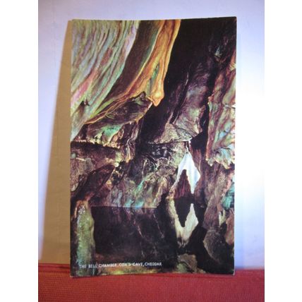 THE BELL CHAMBER, COX'S CAVE, CHEDDAR SOMERSET unused postcard #