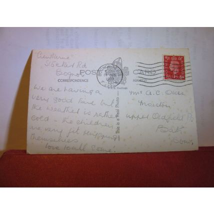 multiview, BOGNOR REGIS, SUSSEX used postcard by Shoesmith & Etheridge 1939 pm =