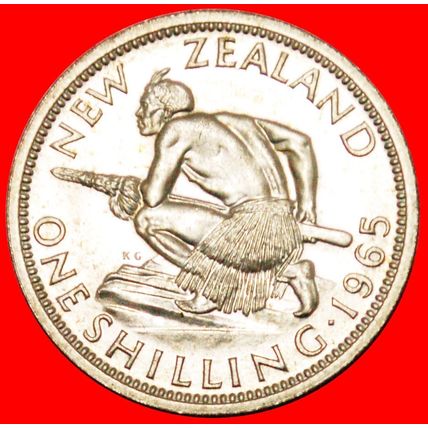 GREAT BRITAIN (1933-1965): NEW ZEALAND ★ SHILLING 1965! BU!★LOW START★NO RESERVE