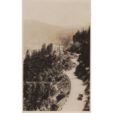 Malahal Drive Victoria BC Canada Real Photo Antique Postcard