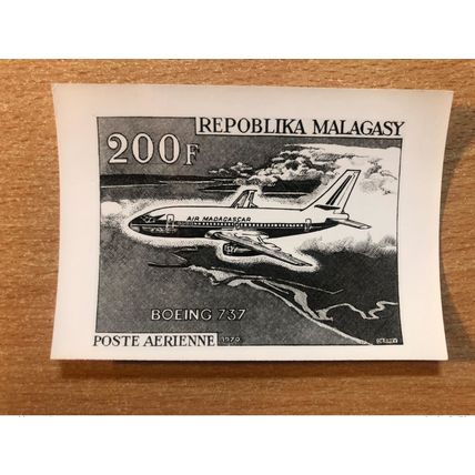 Madagascar 1970 - Epreuve Photo Boeing 737 Air Avion Airplane Flugzeug
