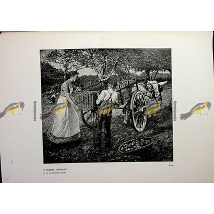 Sussex Orchard, H H La Thangue, Book Illustration (Print), 1905