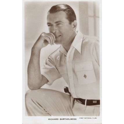 Richard Barthelmess Film Actor Real Photo Hollywood Postcard