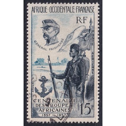 French West Africa 1957 SG 95 Used - Airmail/Military (C-023 (7))