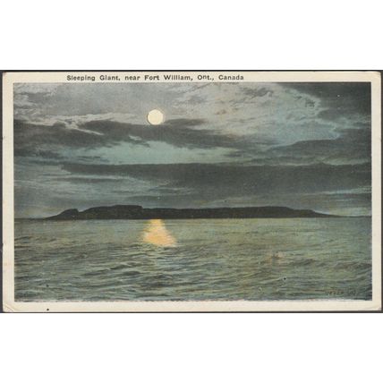 Sleeping Giant, near Fort William, Ontario, c.1920 - Valentine's Postcard